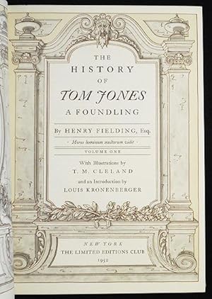 The History of Tom Jones: A Foundling by Henry Fielding; With Illustrations by T. M. Cleland and ...