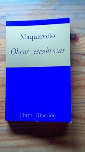 Seller image for OBRAS ESCABROSAS for sale by Libreria Bibliomania