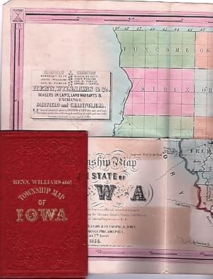 Immagine del venditore per A TOWNSHIP MAP OF THE STATE OF IOWA . Dealers in Land, Land Warrants & Exchange. Fairfield & Charlton, Iowa.Investments made in any part of Iowa. Compiled from the United States Surveys, official information and personal reconnaissance, showing the Streams, Roads, Towns, County Seats, Works of Internal Improvement, &c. &c venduto da R & A Petrilla, IOBA