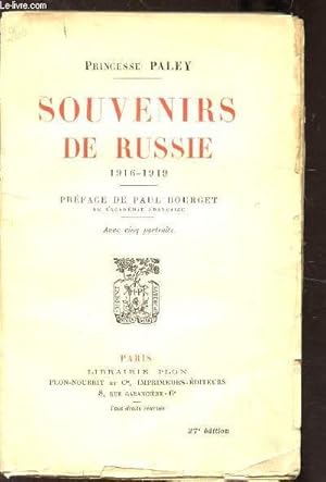 Bild des Verkufers fr SOUVENIRS DE RUSSIE - 1916-1919 zum Verkauf von Le-Livre