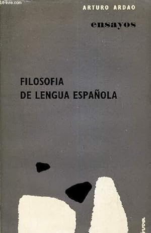 Imagen del vendedor de FILOSOFIA DE LENGUA ESPANOLA. a la venta por Le-Livre