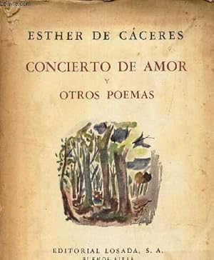 Imagen del vendedor de CONCIERTO DE AMOR Y OTROS POEMAS a la venta por Le-Livre