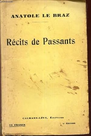 Image du vendeur pour RECITS DE PASSANTS. mis en vente par Le-Livre