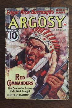 Imagen del vendedor de ARGOSY WEEKLY. (Pulp Magazine). January 14 / 1939; -- Volume 287 #4 Red Commanders by Foster-Harris; The Eye of Doom by Cornell Woolrich; The Synthetic Men of Mars by Edgar Rice Burroughs; a la venta por Comic World