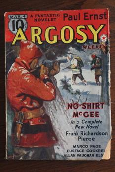 Bild des Verkufers fr ARGOSY WEEKLY (Pulp Magazine). March 4 / 1939; -- Volume 288 #5 McGee & Co Trouble Shooters by Frank R. Pierce; zum Verkauf von Comic World