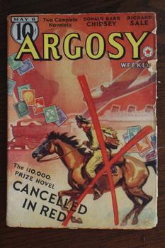 Imagen del vendedor de ARGOSY WEEKLY (Pulp Magazine). May 6 / 1939; -- Volume 290 #2 Cancelled in Red by Hugh Pentecost; // An Old Persian Customer by Murray Leinster; a la venta por Comic World