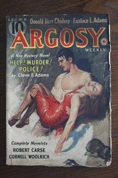 Seller image for ARGOSY WEEKLY (Pulp Magazine). February 4 / 1939; -- Volume 288 #2 Help! Murder! Police! by Cleve F. Adams;// The Synthetic Men of Mars by Edgar Rice Burroughs; The Eye of Doom by Cornell Woolrich; for sale by Comic World