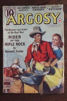 Immagine del venditore per ARGOSY WEEKLY (Pulp Magazine). April 15 / 1939; -- Volume 289 #5 Rider of the Rifle Rock by Bennett Foster; venduto da Comic World