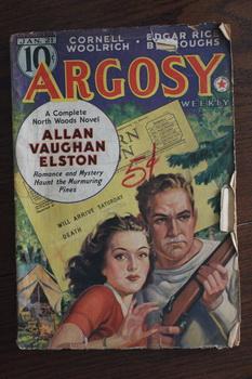 Seller image for ARGOSY WEEKLY (Pulp Magazine). January 21 / 1939; -- Volume 287 #5 Death Due North by Allan Vaughan Elston;// The Eye of Doom by Cornell Woolrich; // The Synthetic Men of Mars by Edgar Rice Burroughs; for sale by Comic World