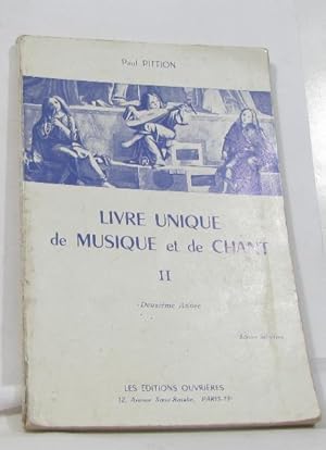 Immagine del venditore per Livre unique de musique et de chant II venduto da crealivres