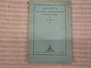 Argovia. Jahresschrift der Historischen Gesellschaft des Kantons Aargau. Enthält: Der Bau der heu...