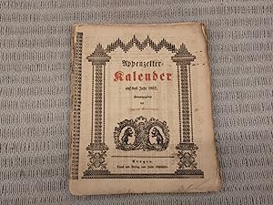 Appenzeller Kalender auf das Jahr 1857. Herausgegeben von Johannes Sturzenegger