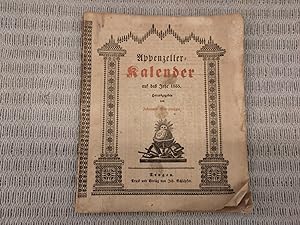Appenzeller Kalender auf das Jahr 1855. Herausgegeben von Johannes Sturzenegger