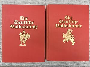 Imagen del vendedor de Die Deutsche Volkskunde. Textband und Bilderatlas. 2 Bnde a la venta por Genossenschaft Poete-Nscht