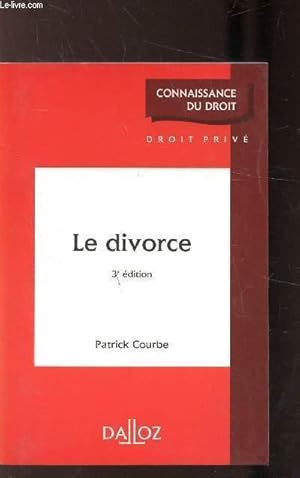 Image du vendeur pour LE DIVORCE mis en vente par Le-Livre