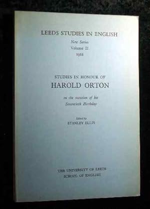 Bild des Verkufers fr Studies in Honour of Harold Orton. Leeds Studies in English New Series Volume II 1968. zum Verkauf von Roland Antiquariat UG haftungsbeschrnkt