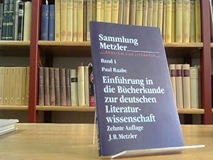 Seller image for Einfhrung in die Bcherkunde zur deutschen Literaturwissenschaft for sale by BuchKaffee Vividus e.K.