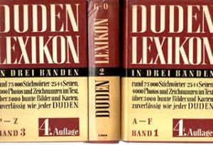 Duden-Lexikon in drei Bänden.