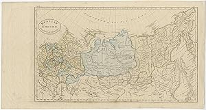 Antique Map of the Russian Empire by Guthrie (1818)