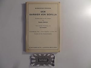 Seller image for Der Barbier von Sevilla. Komische Oper in zwei Aufzgen. Textbuch mit den Original-Rezitativen. for sale by Druckwaren Antiquariat
