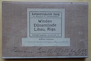 Windau, Dünamünde, Libau, Riga. [Karte im] Maßstab 1:300 000