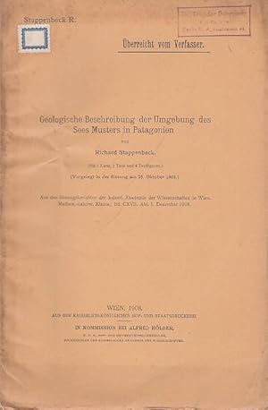 Imagen del vendedor de Geologische Beschreibung der Umgebung des Sees Musters in Patagonien. a la venta por Antiquariat Carl Wegner