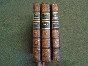 Image du vendeur pour Les Essais de Michel, Seigneur de Montaigne. [in 3 volumes] mis en vente par Keoghs Books