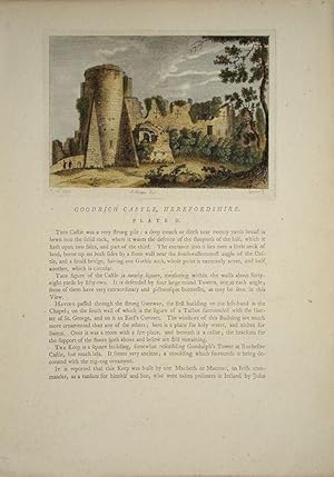 Image du vendeur pour Herefordshire. Goodrich Castle ruins. mis en vente par theoldmapman