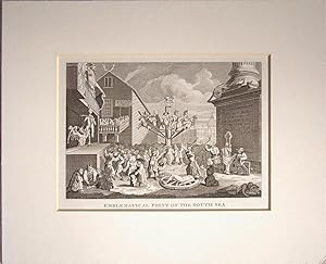 Immagine del venditore per Satirical Cartoon: Emblematical Print of the South Sea - in memory of the destruction of the city by the South Sea in 1720 venduto da theoldmapman
