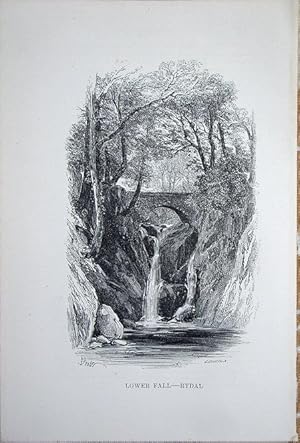 Imagen del vendedor de Westmorland. Rydal - Lower Fall. a la venta por theoldmapman