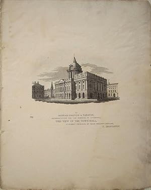 Seller image for Lancashire. Liverpool. Town Hall. for sale by theoldmapman