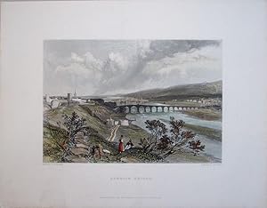 Bild des Verkufers fr Northumberland. Berwick Bridge. zum Verkauf von theoldmapman