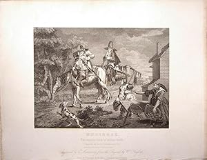 Seller image for Satirical Cartoon: Hudibras Plate I. Frontispiece in honour of Samuel Butler, the author of Hudibras for sale by theoldmapman