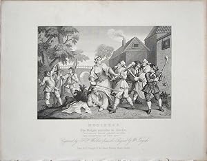 Seller image for Satirical Cartoon: Hudibras Plate V. The Knight submits to Trulla. for sale by theoldmapman