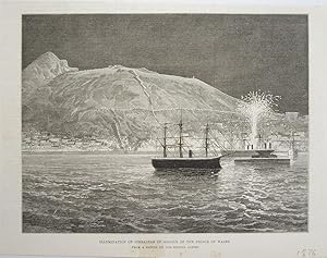 Image du vendeur pour Gibraltar: Illuminations mis en vente par theoldmapman