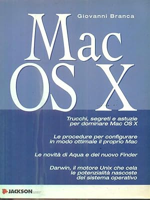 Bild des Verkufers fr Manuale Mac OS X zum Verkauf von Librodifaccia