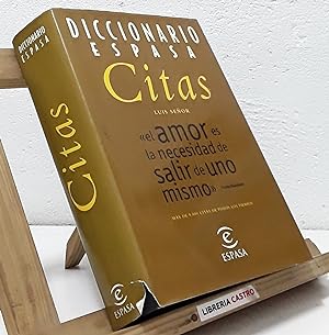 Imagen del vendedor de Diccionario Espasa Citas a la venta por Librería Castro