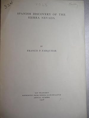 Spanish Discovery of the Sierra Nevada