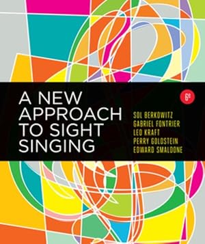 Imagen del vendedor de New Approach to Sight Singing a la venta por GreatBookPrices