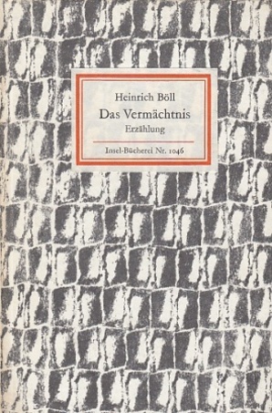 Image du vendeur pour Das Vermchtnis. Erzhlung. mis en vente par Antiquariat an der Nikolaikirche
