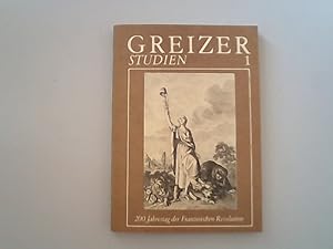 Image du vendeur pour Greizer Studien, 1. mis en vente par Antiquariat Bookfarm