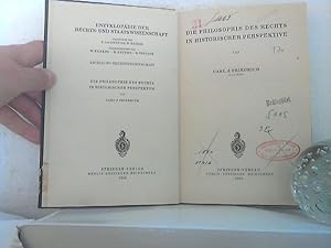 Die Philosophie des Rechts in Historischer Perspektive. /(Reihe:Enzyklopädie der Rechts- und Staa...