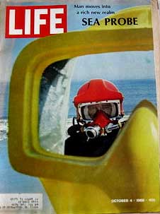 Imagen del vendedor de Life Magazine October 4, 1968 -- Cover: Sea Probe a la venta por Moneyblows Books & Music