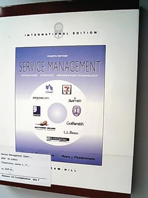 Bild des Verkufers fr Service management. Operations, Strategy and Information Technology. zum Verkauf von Antiquariat Bookfarm