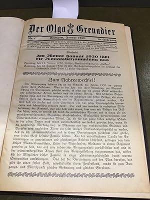 Der Olga Grenadier 10. Jahrgang. Heft Nr. 1 - 12.