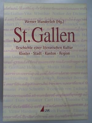 Seller image for Sankt Gallen, 2 Bnde, Geschichte einer literarischen Kultur , Kloster, Stadt, Kanton, Region, for sale by Antiquariat Maiwald