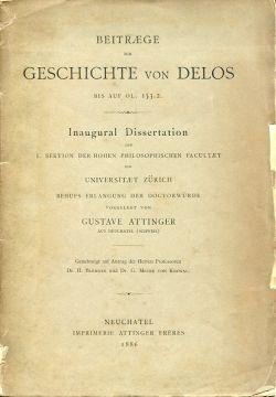 Seller image for Beitrge zur Geschichte von Delos bis auf OL. 153.2. for sale by Bcher Eule