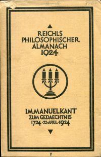 Seller image for Immanuel Kant zum Gedchtnis 22. April 1924. for sale by Bcher Eule