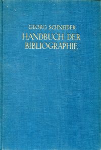 Handbuch der Bibliographie.