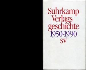 Bild des Verkufers fr Geschichte des Suhrkamp-Verlages [Frankfurt am Main]. 1. Juli 1950 bis 30. Juni 1990. zum Verkauf von Bcher Eule